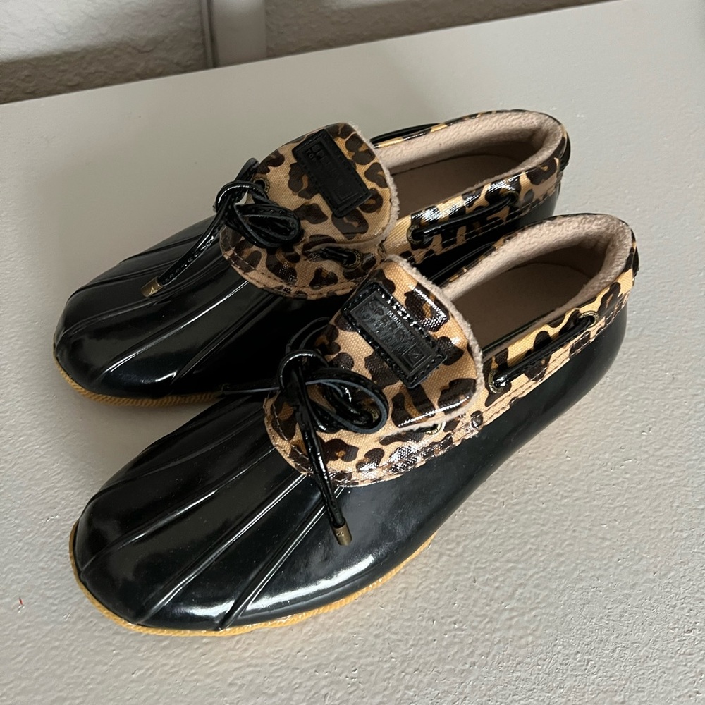 Sperry. Black/Leopard.